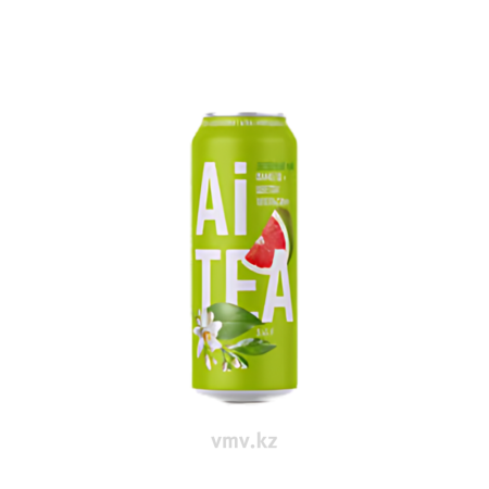 Напиток AI TEA Зеленый чай Со вкусом помела с цветком апельсина 0,45л ж/б
