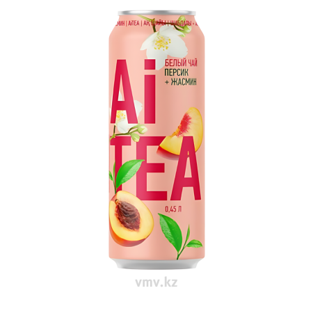 Напиток AI TEA Со вкусом Персик и жасмин 0,45л ж/б